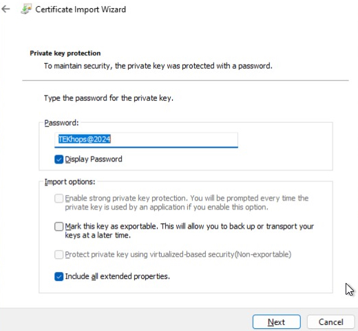 Private key protection